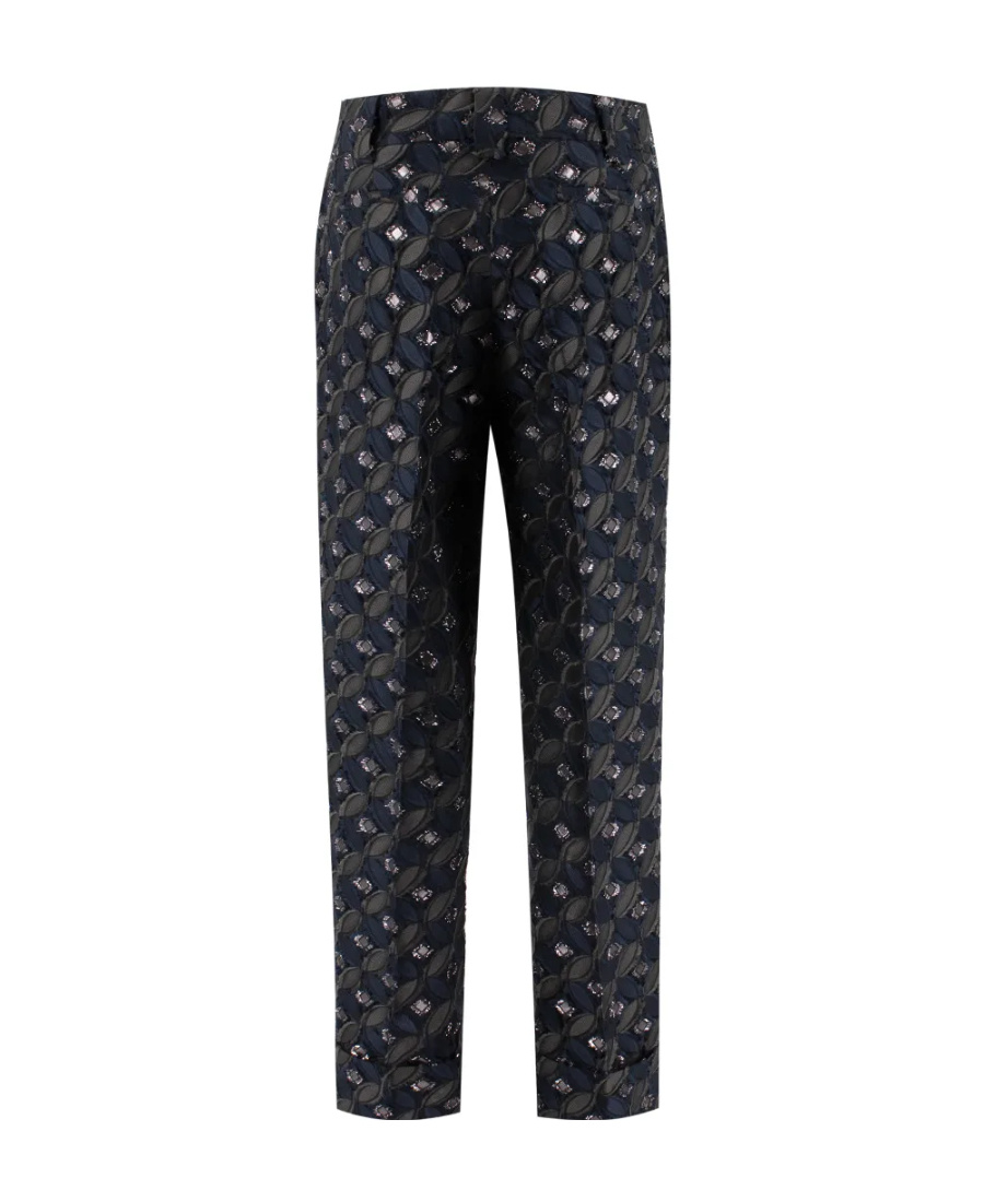 Fabiana Filippi Pattern Tweed Casual Pants