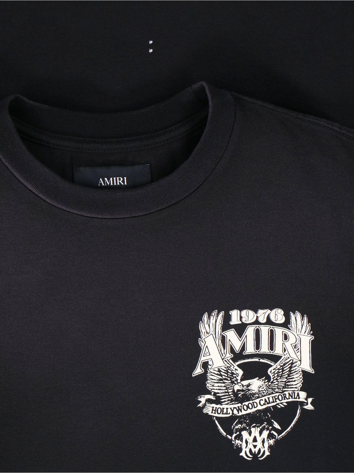 Amiri Eagle Printed Oversized T-shirt In Black
