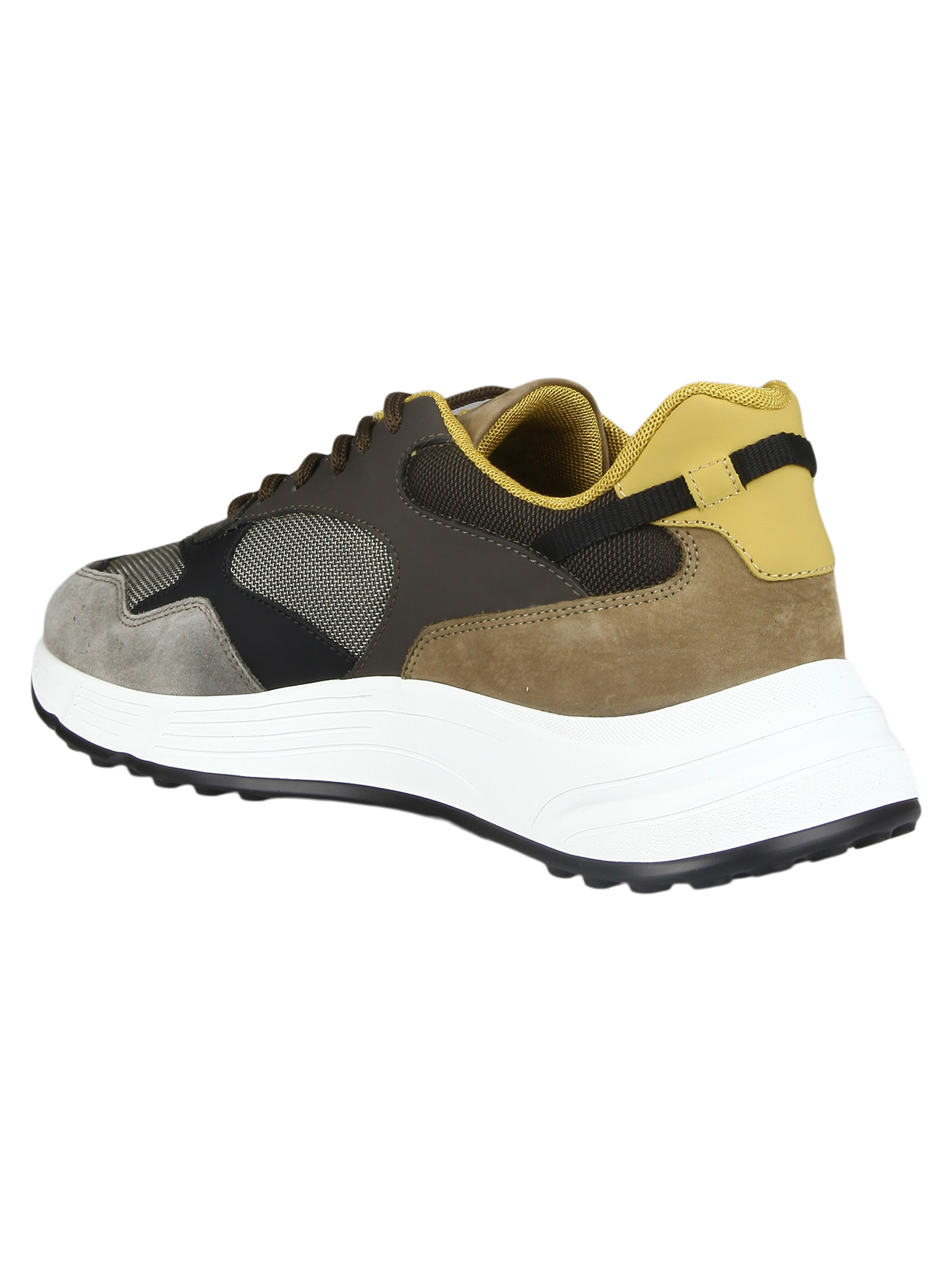 Hogan Colour-block Low-top Sneakers In Black