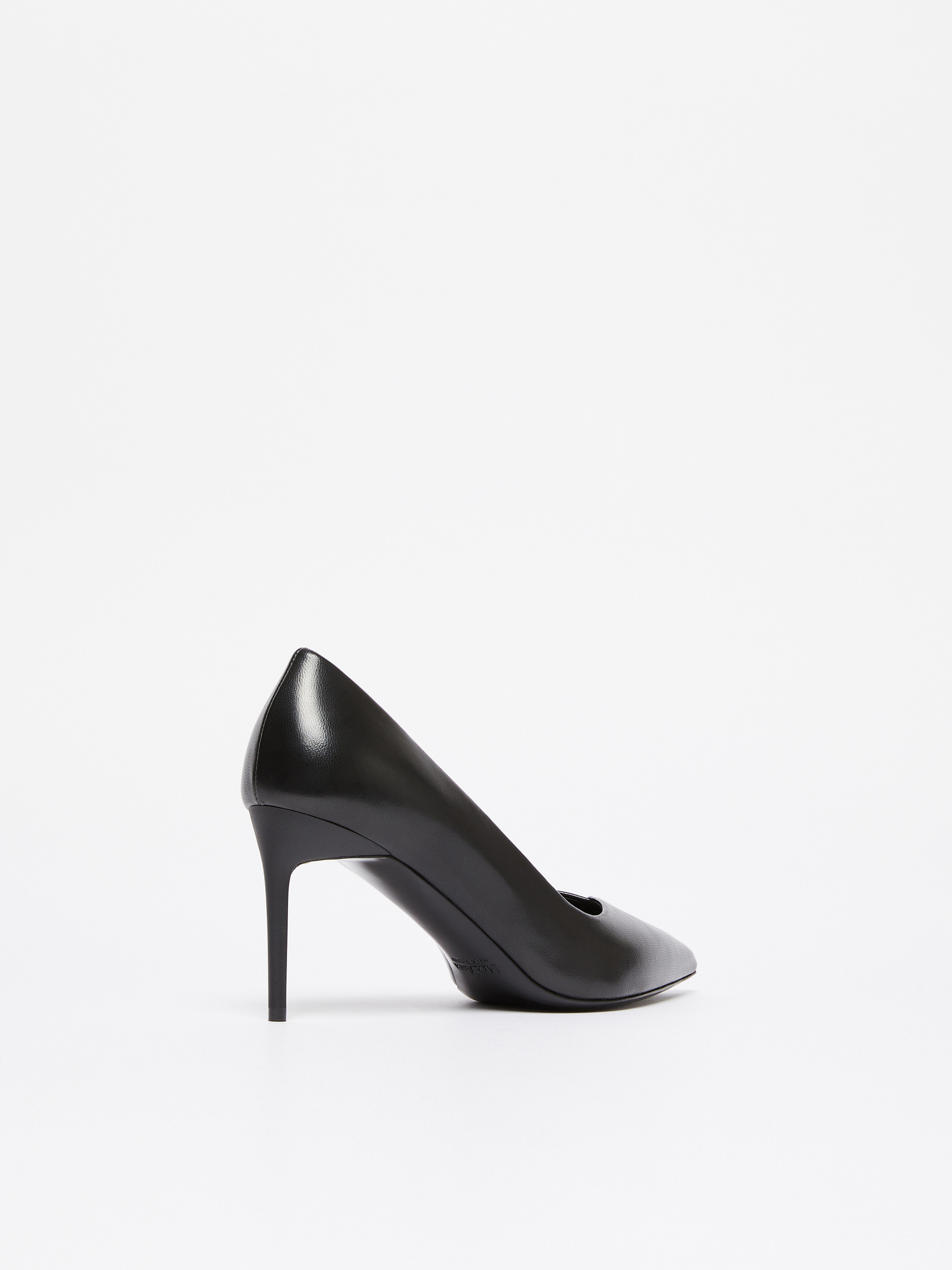 Max Mara Phyllis 80 Leather Pumps In Black