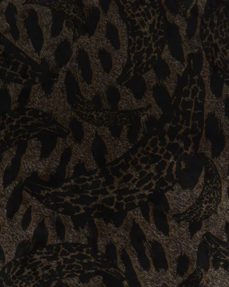 Fiorucci Leopard-print Long-sleeves Top In Black