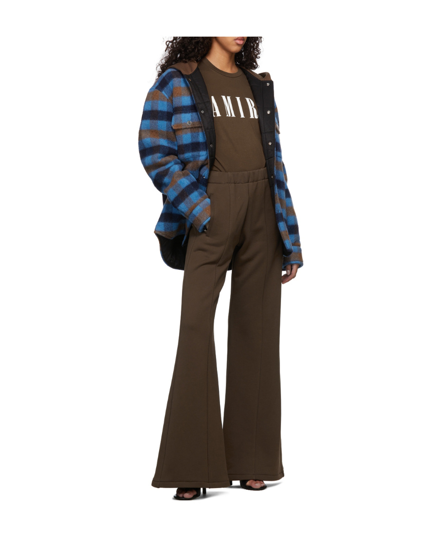 Amiri Brown Wide-leg Lounge Pants In Green