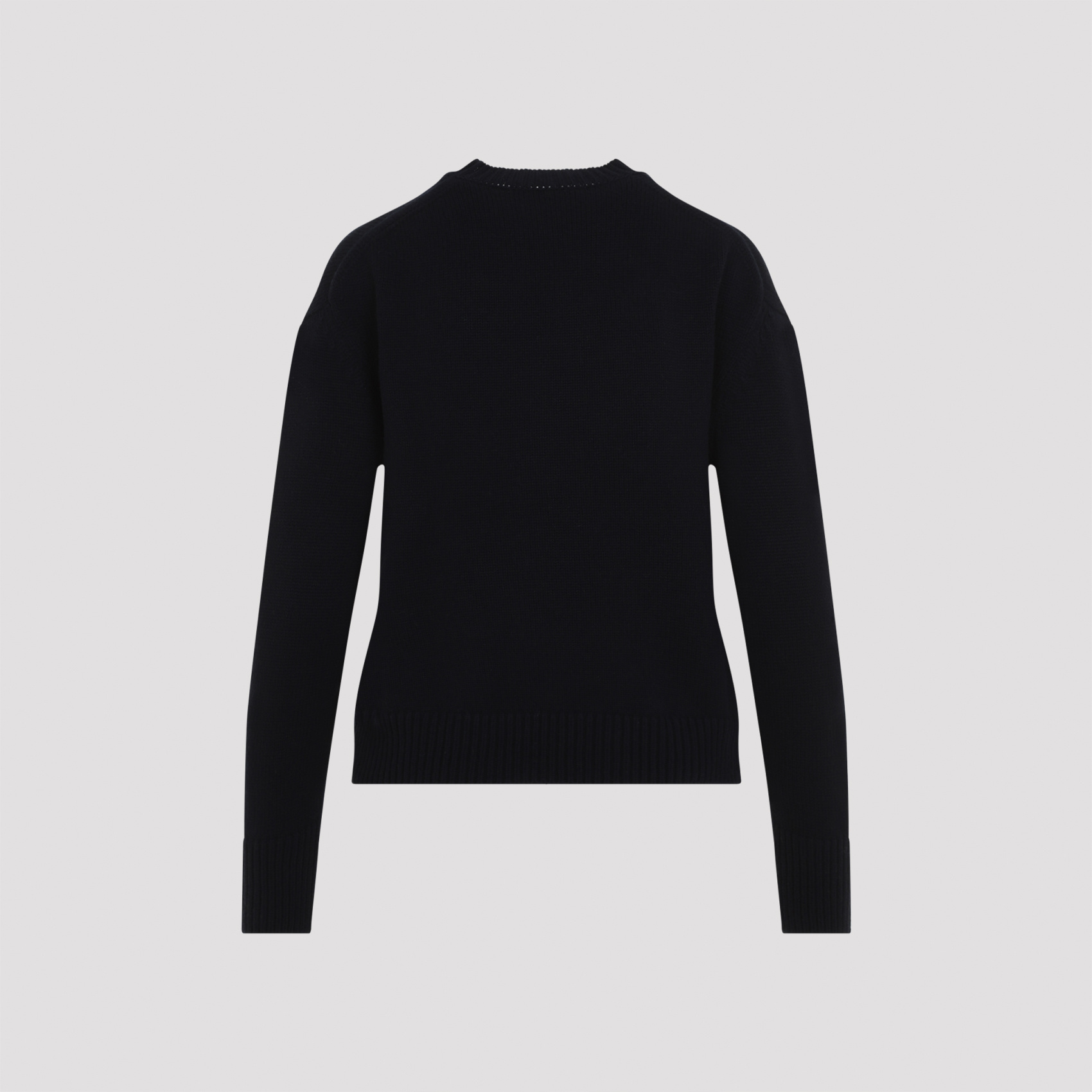 Max Mara Long-sleeved Sweater In Black
