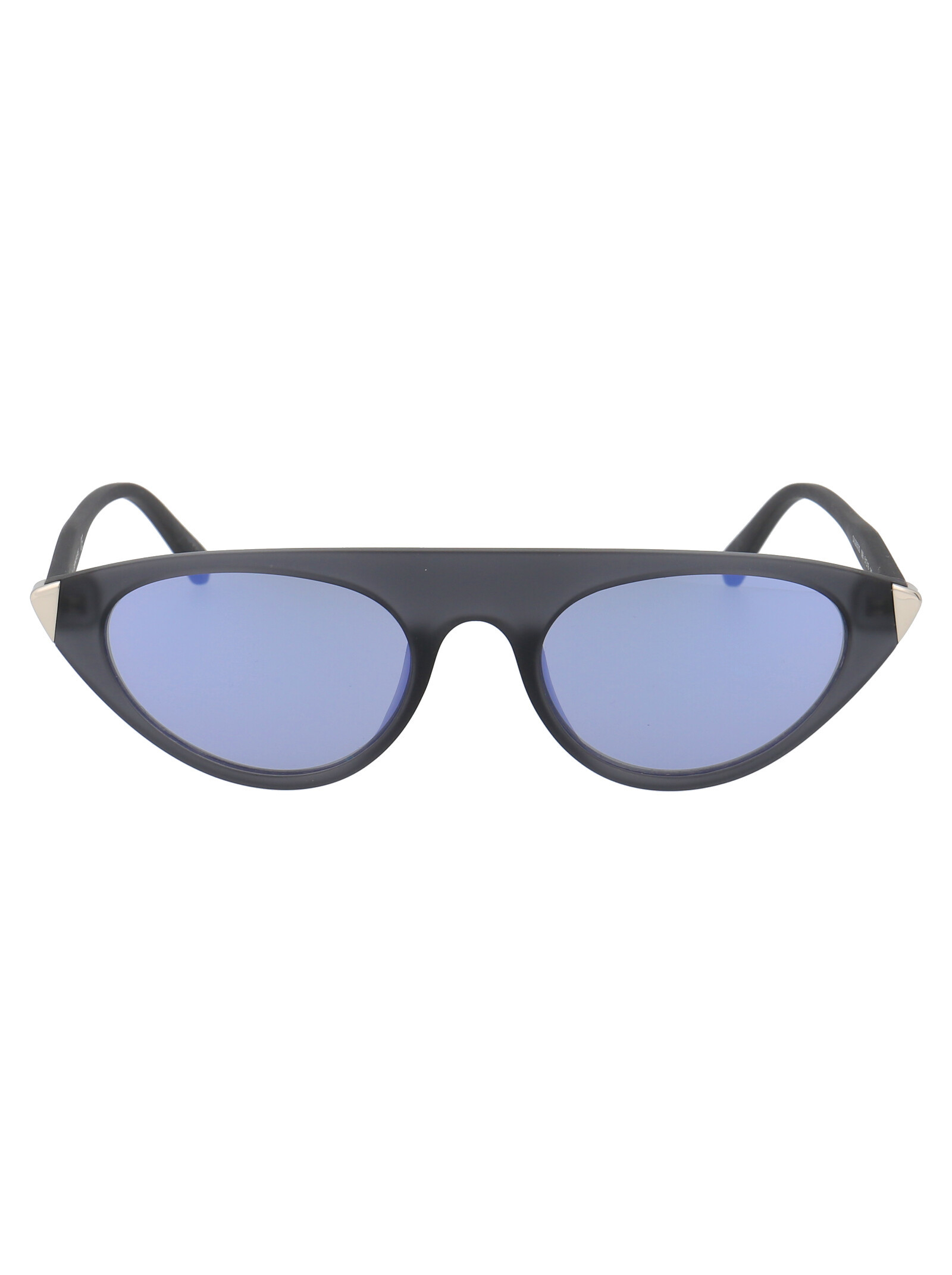 Calvin Klein Logo Sunglasses In Blue