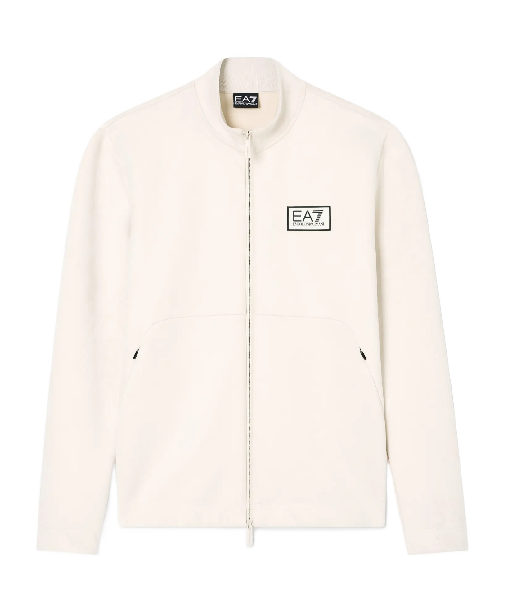 Ea7 Emporio Armani Sweaters Beige In White