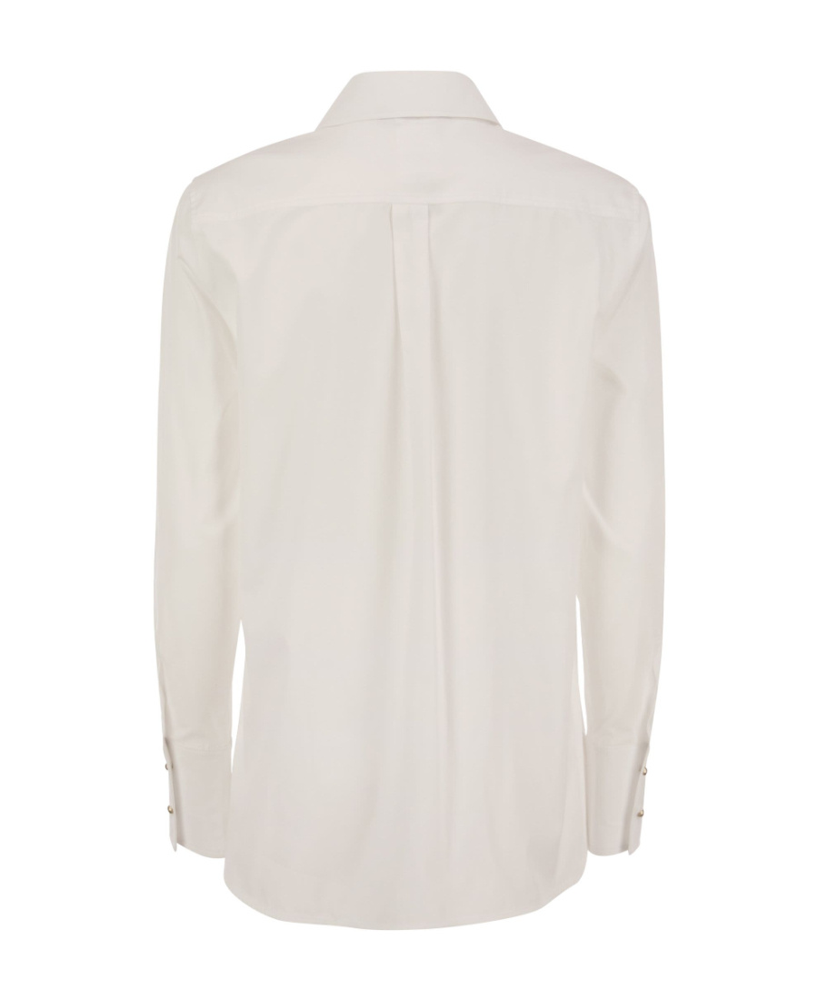 Max Mara Buttoned Long-sleeved Shirt In White