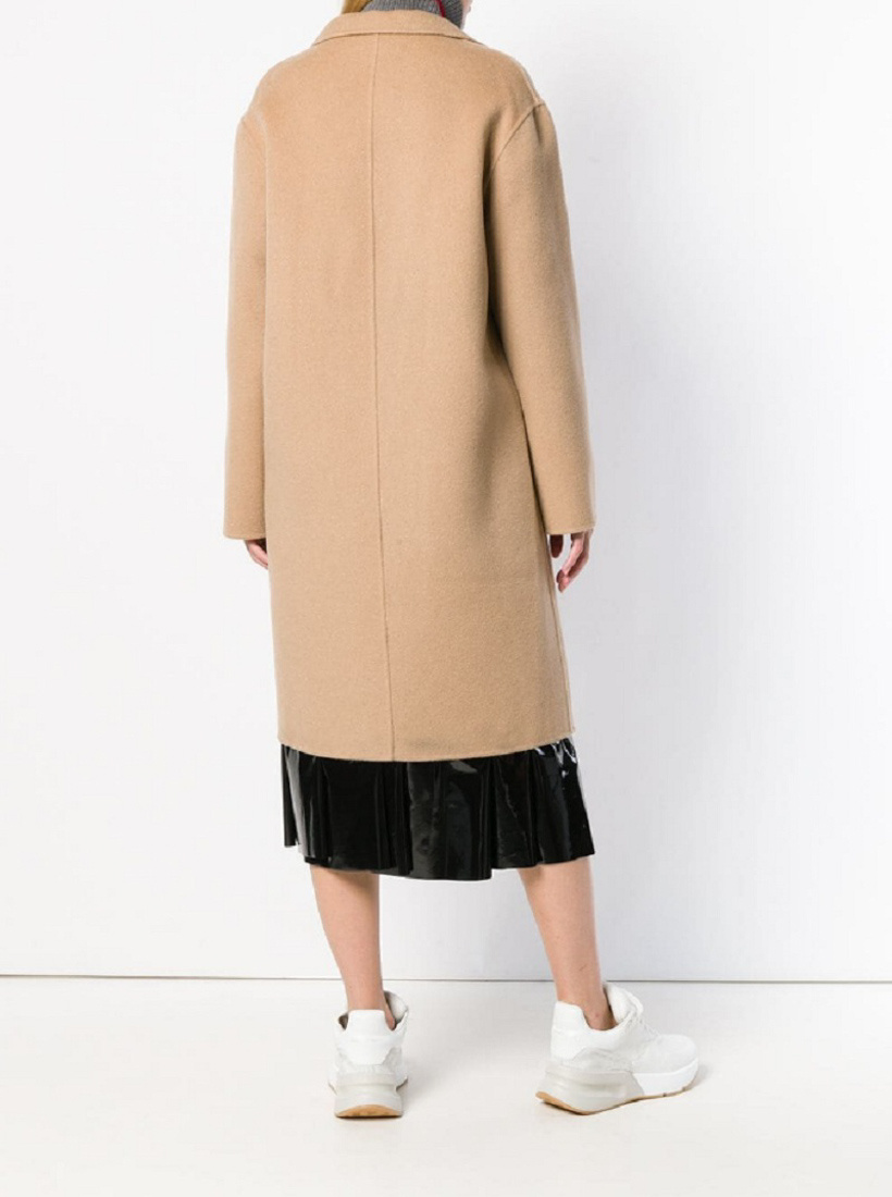 Kenzo Wool Coat In Nude