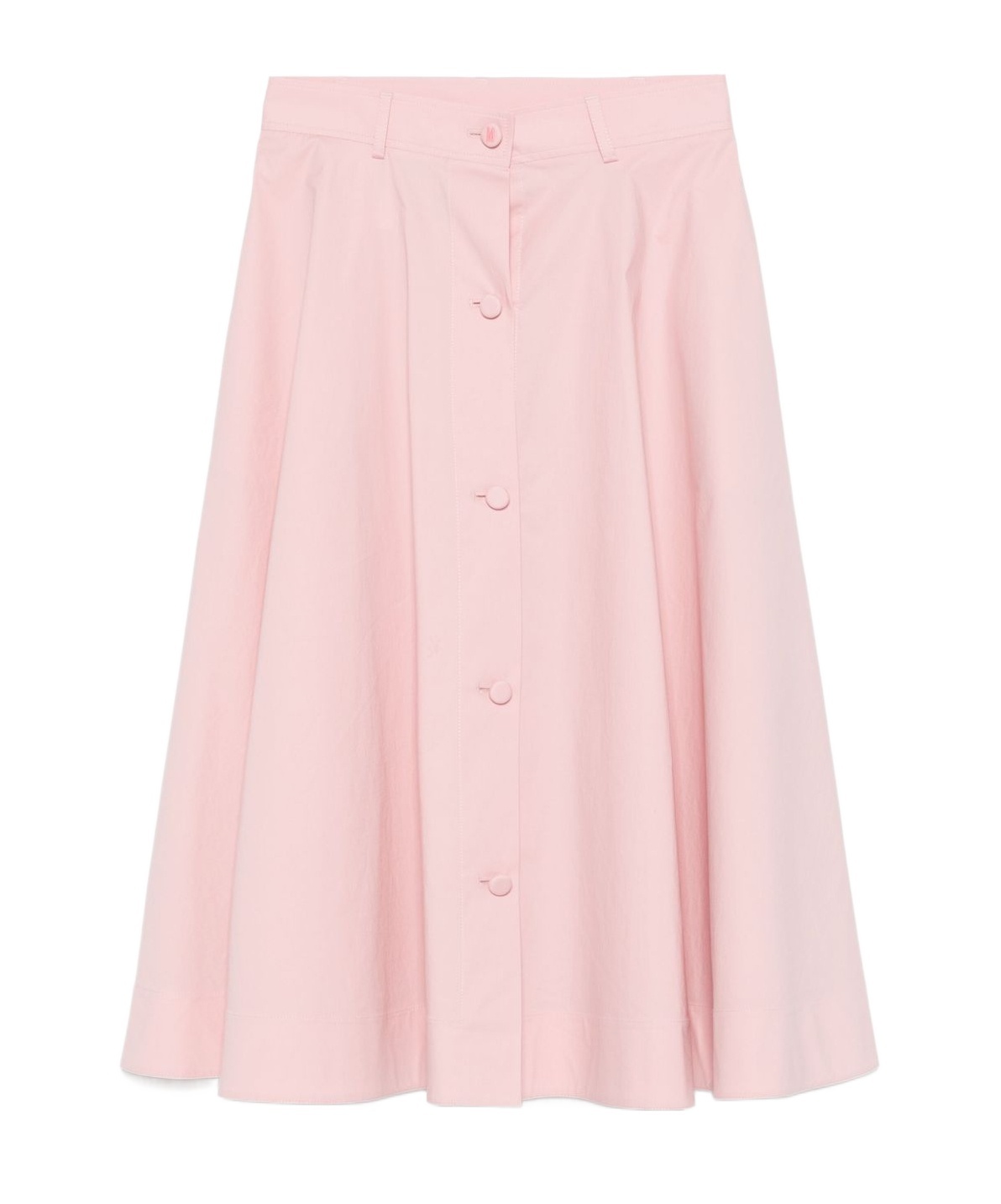 Moschino Knee Length A-line Skirt With High Waist In Pink