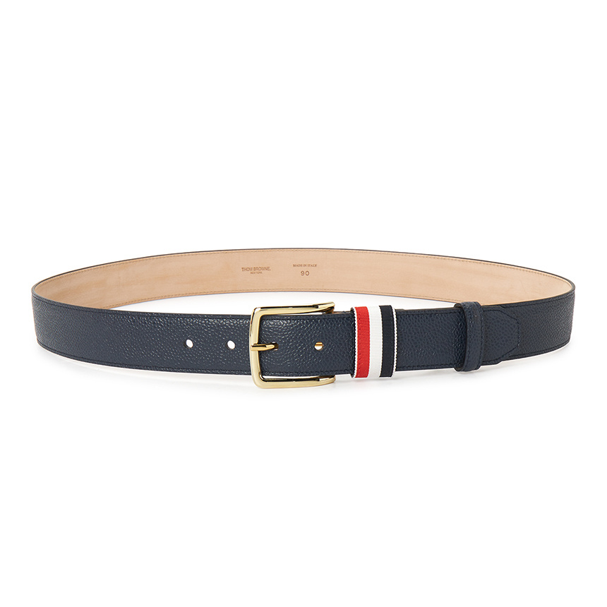 Thom Browne Pebble Grain Striped Loop In Blue