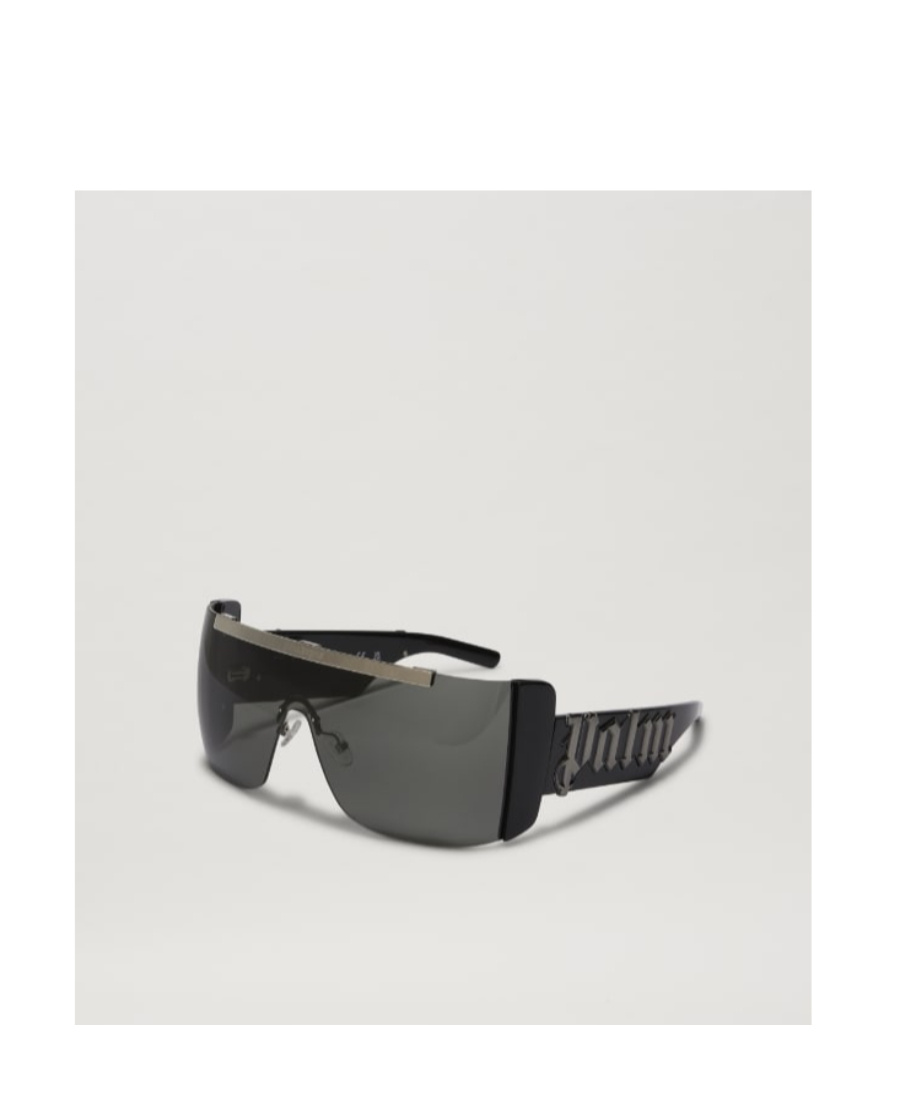 Palm Angels Los Angeles Mask Sunglasses In Gray