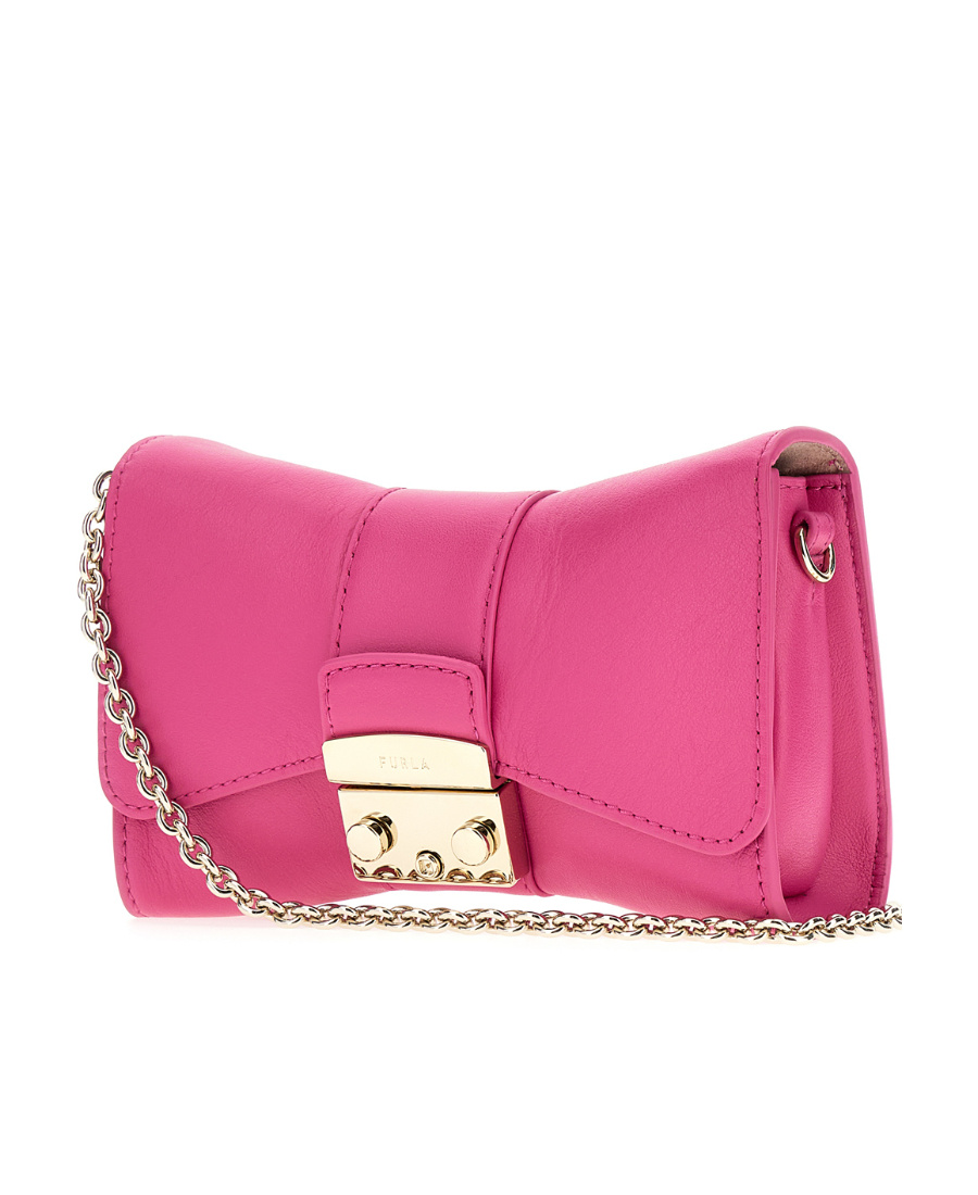 Furla Metropolis Remix Foldover Mini Crossbody Bag In White
