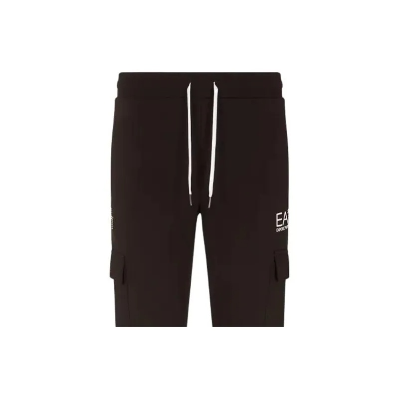Ea7 Elastic Waist Sweatpants In Black