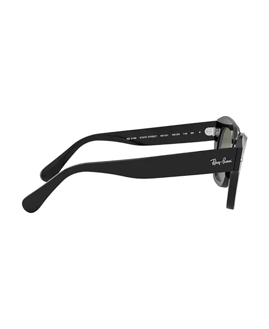 Ray Ban Rb2186 Rectangular-frame Acetate Sunglasses In Green