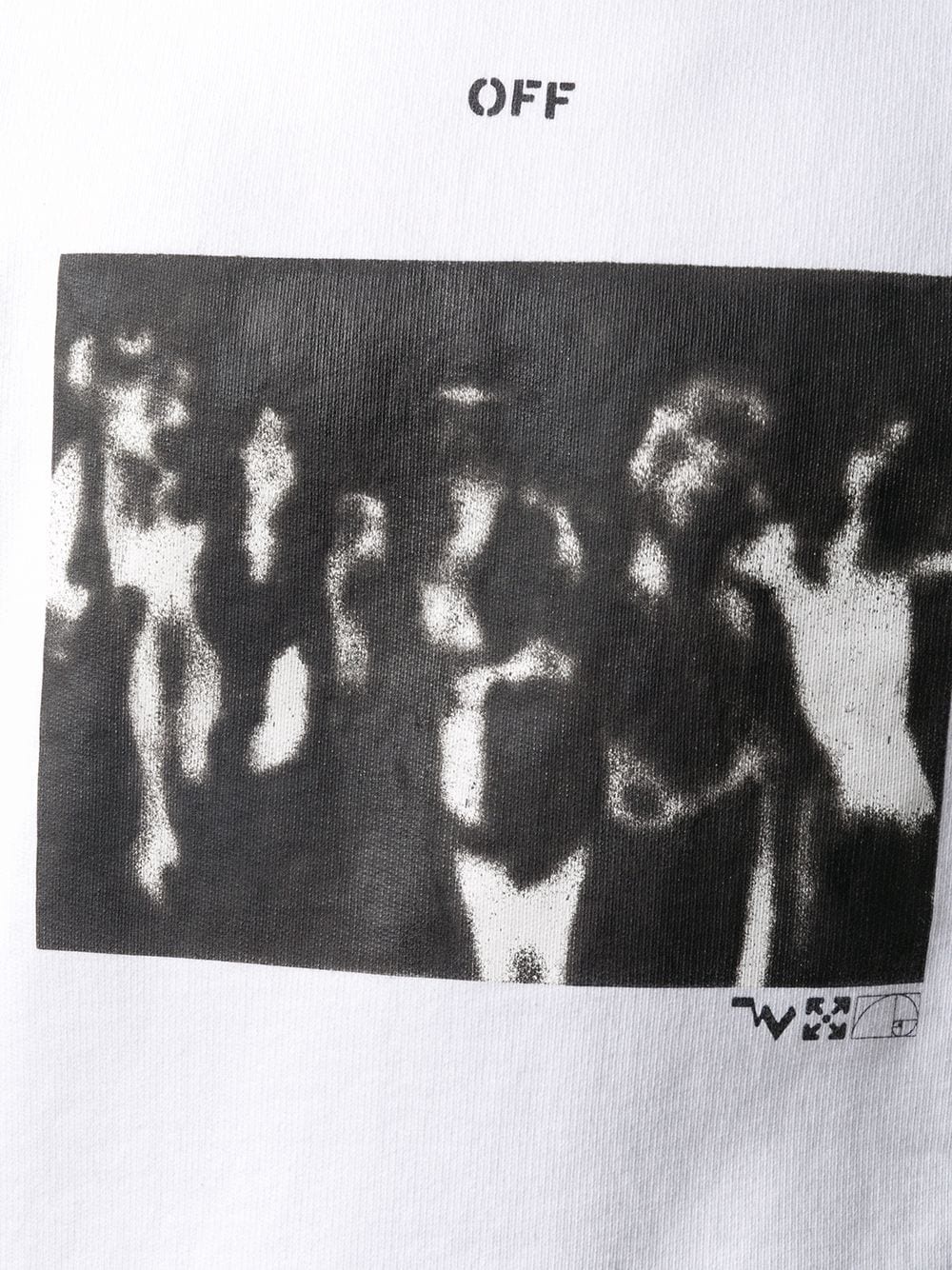 Off-white Spray Paint Effect Sweatshirt In White