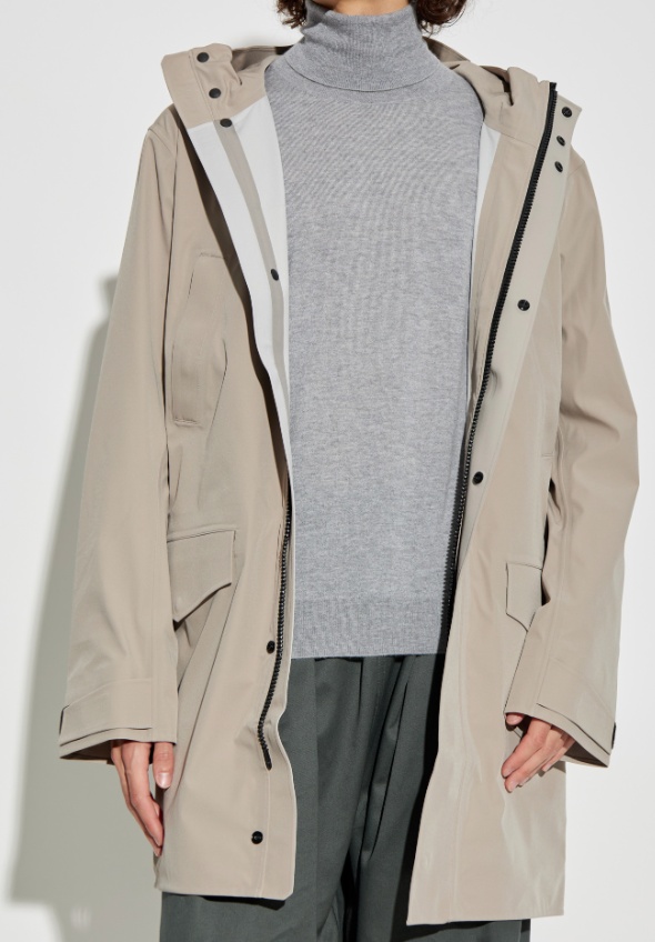 Canada Goose Hooded Windbreaker Jacket In Neutral