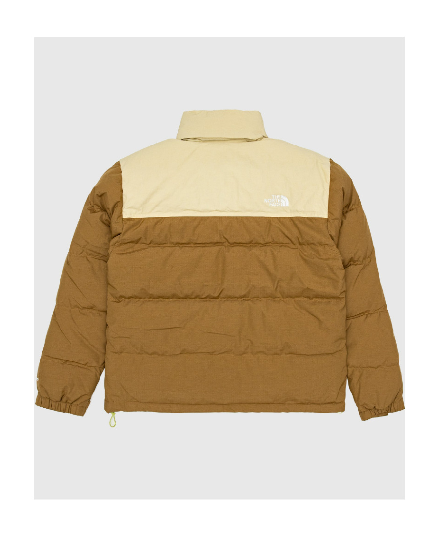 The North Face Two-tone Puffer Jacket In Brown