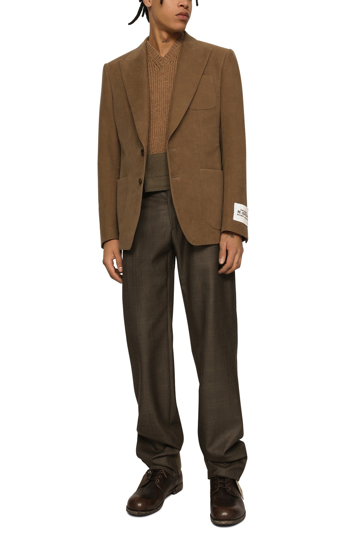 DOLCE & GABBANA SINGLE-BREASTED LONG-SLEEVED BLAZER