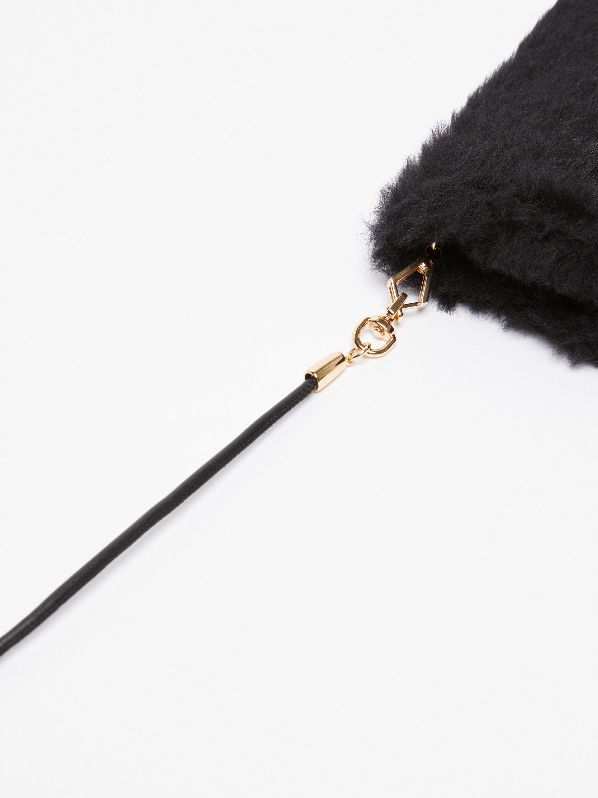 Max Mara Mittens In Alpaca And Wool Teddy Fabric