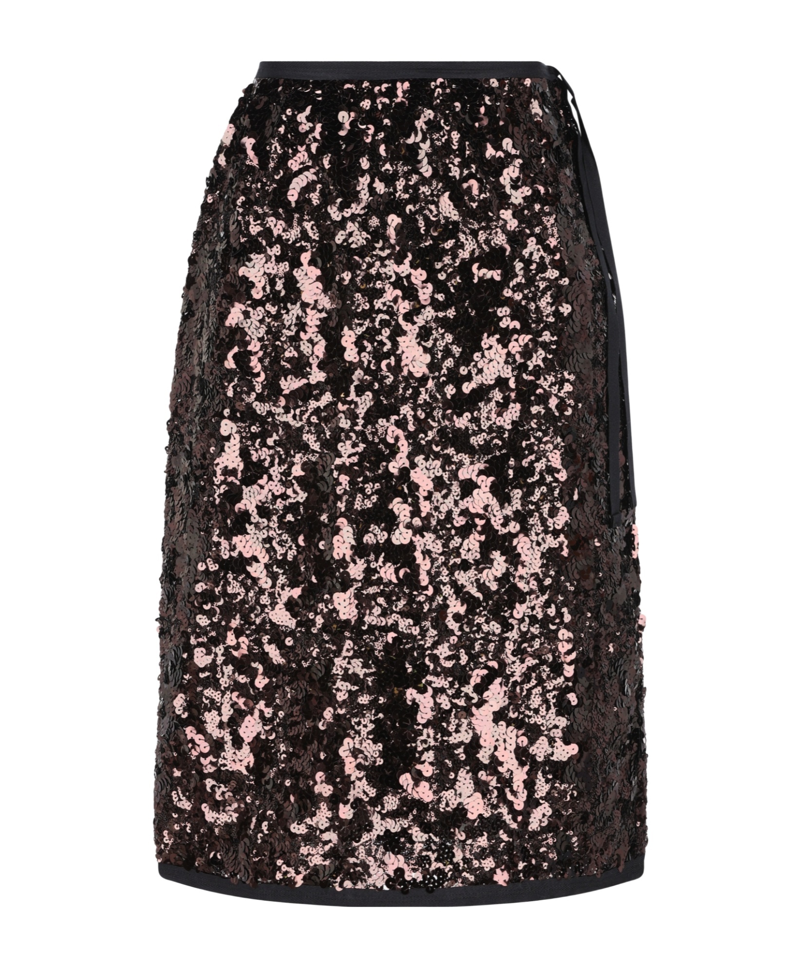 Prada Plum-coloured Sequined Skirt Women In Brown
