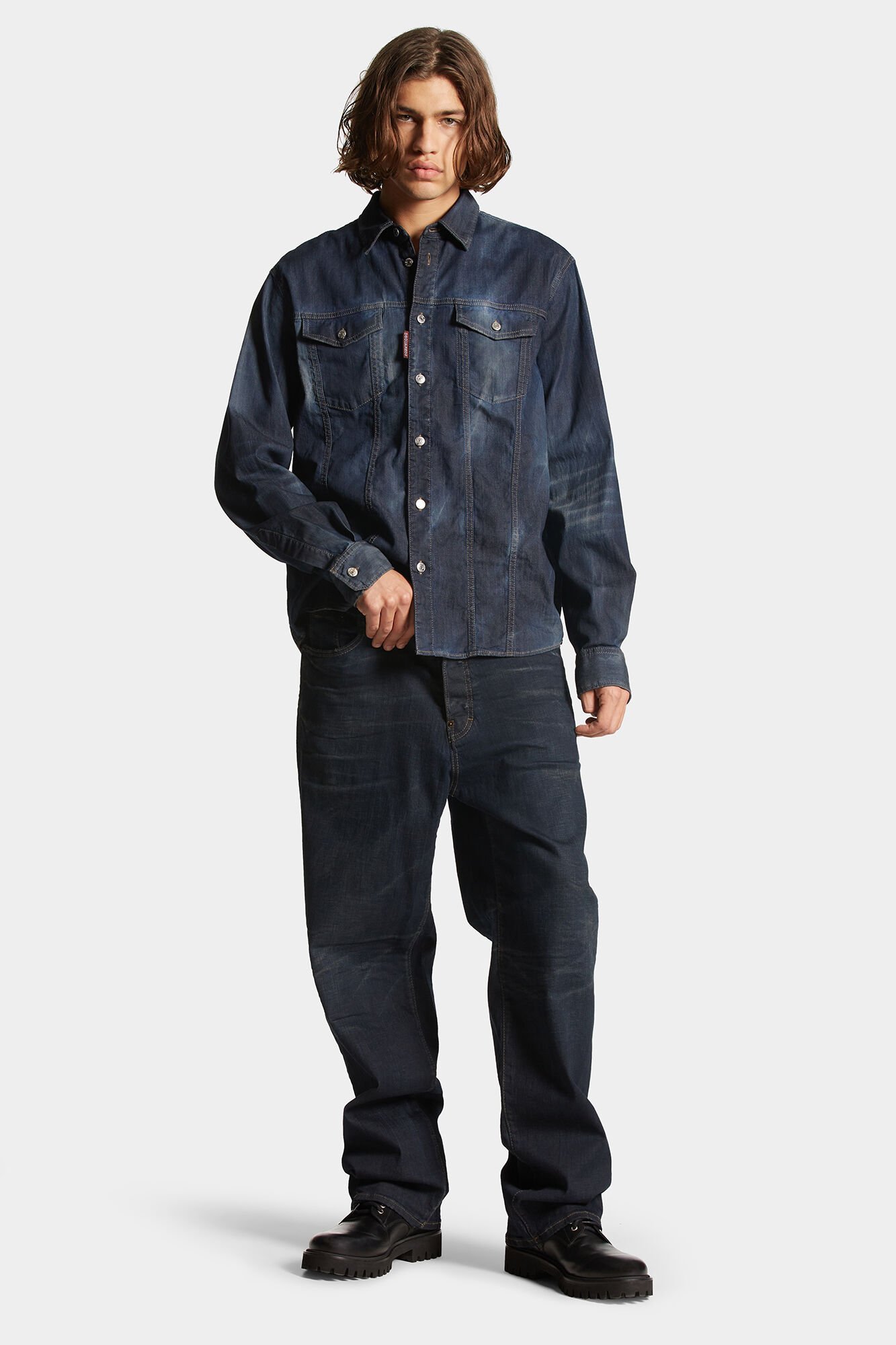 Dsquared2 Mid-rise Straight-leg Jeans In Blue