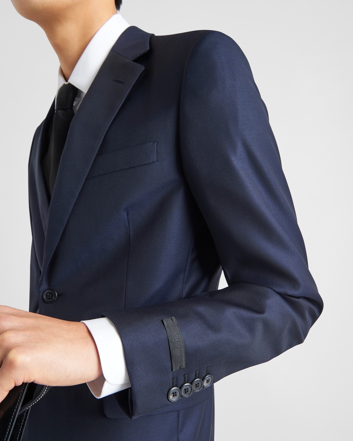 Prada Tailored Two-piece Button-front Suit In Blue