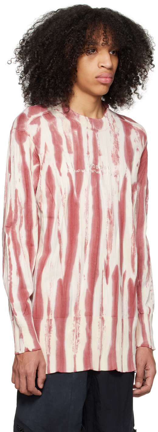 A-cold-wall* Tie-dye Logo-print Jumper In Pink