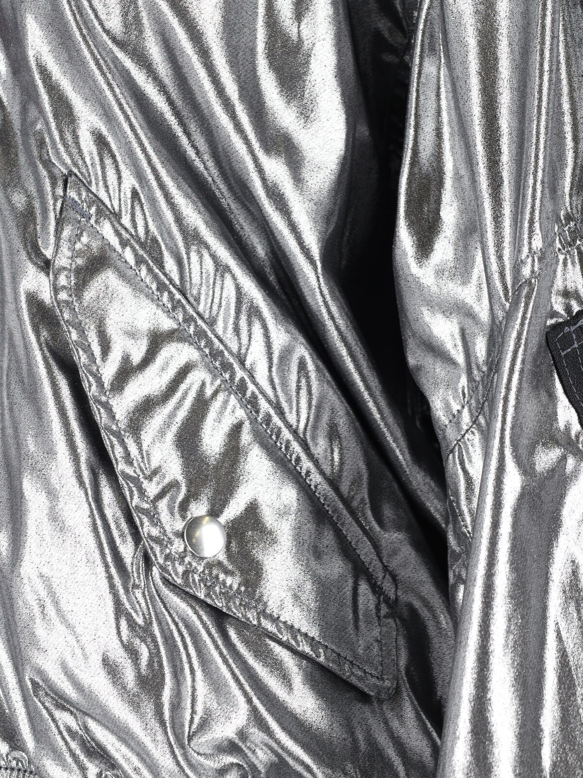 Junya Watanabe Casual Jacket With Elasticated Hem And Metallic Finish