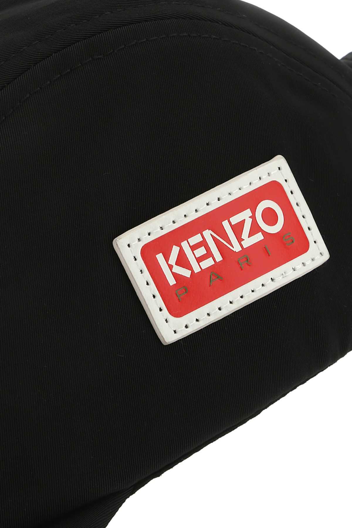Kenzo Logo-print Cap In Black