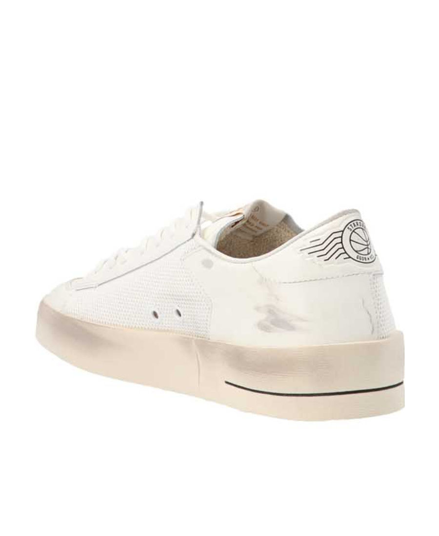 Golden Goose 'stardan' White Low Top Sneakers With Star Patch In White