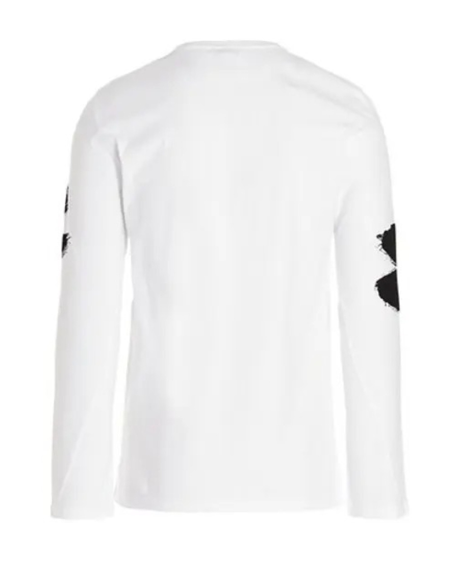 Alexander Mcqueen Logo-print Long-sleeve Top In White