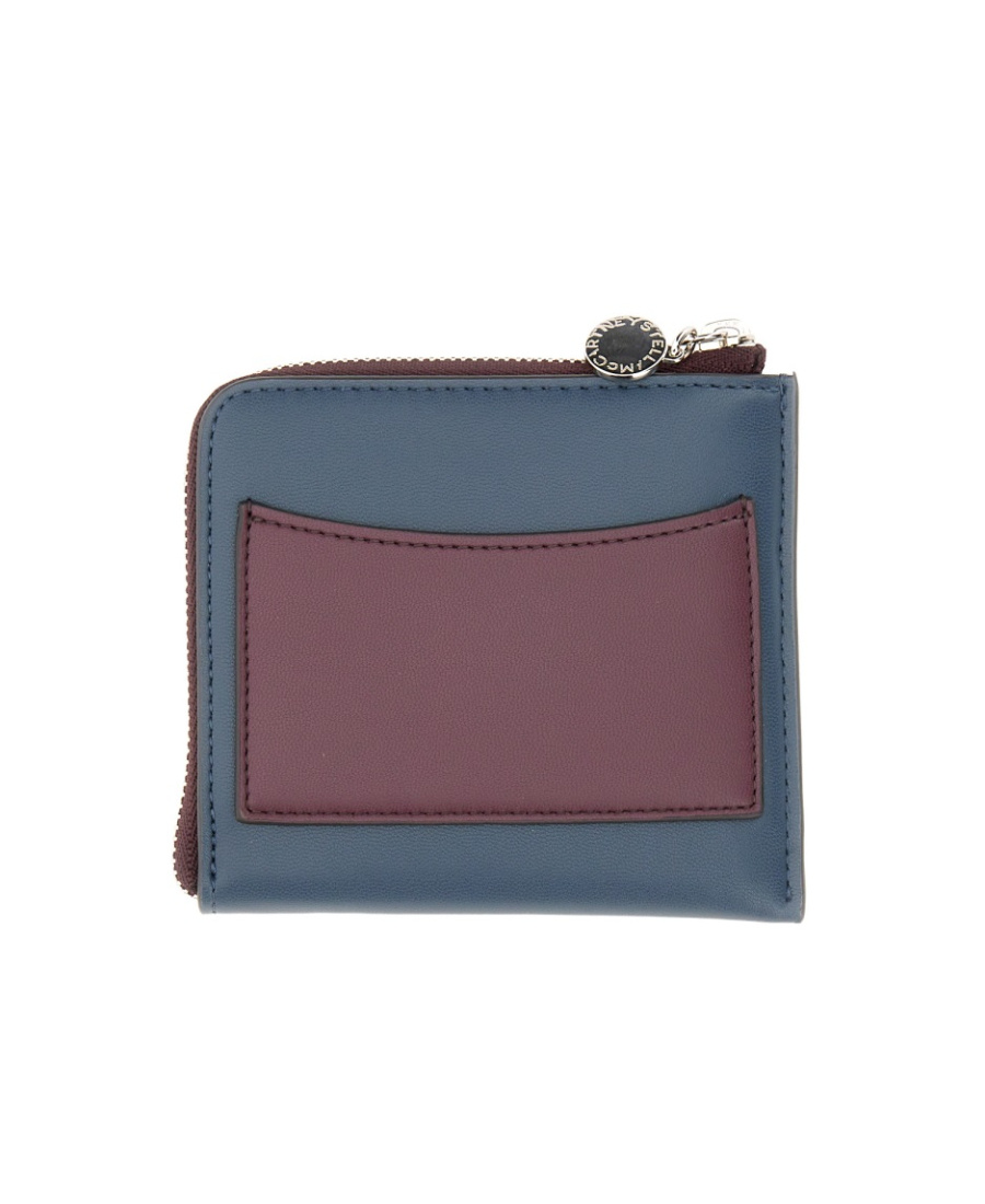 Stella Mccartney Zipped Wallet In Blue