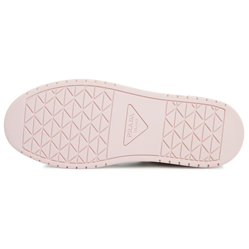 Prada Logo Pasted Casual Sports Shoes In White