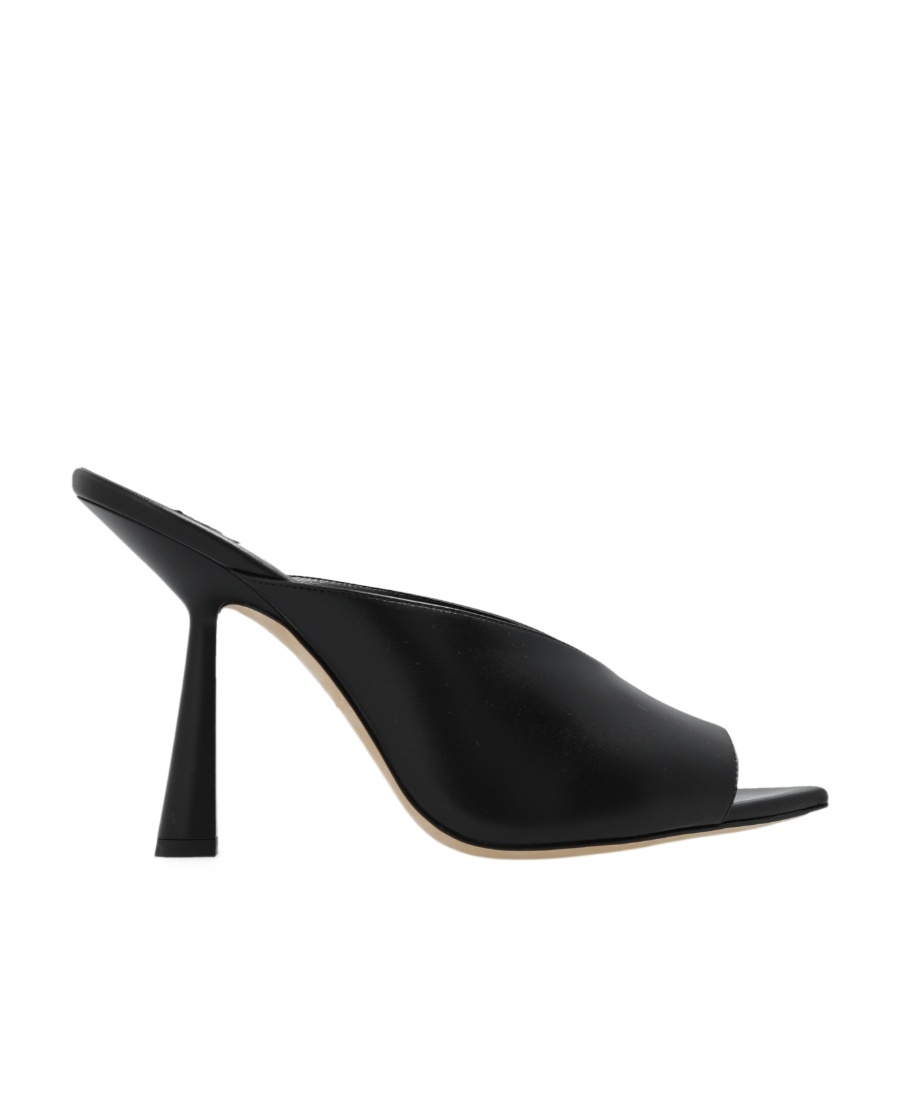 Jimmy Choo Maryanne 100 Glittered Mules In Black