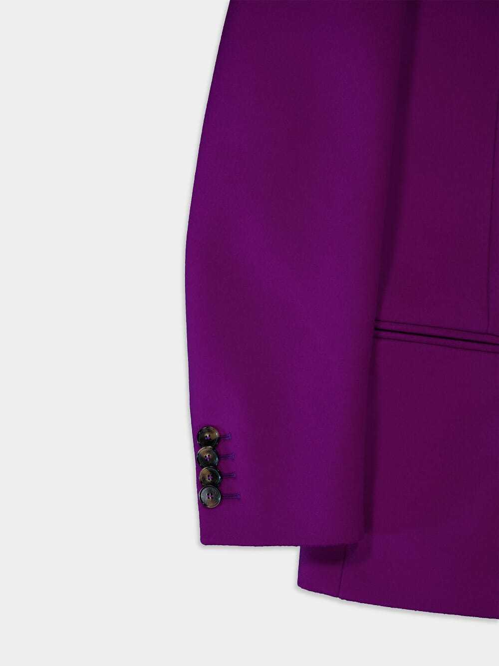 Stella Mccartney Woman Blazer Purple Size 4-6 Wool In Purple
