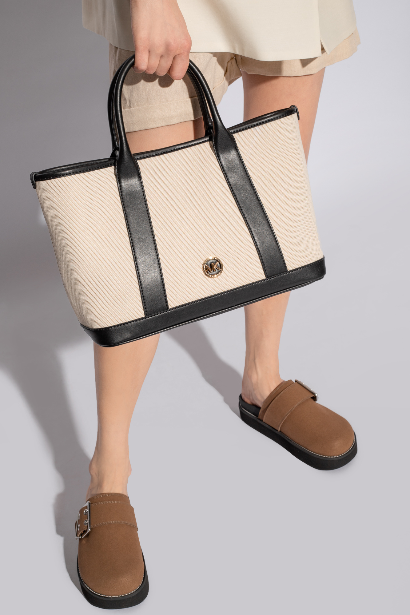 Michael Michael Kors Medium Luisa Tote Bag In Nude