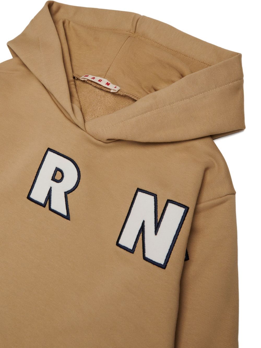 Marni Logo-patch Hoodie In Multi