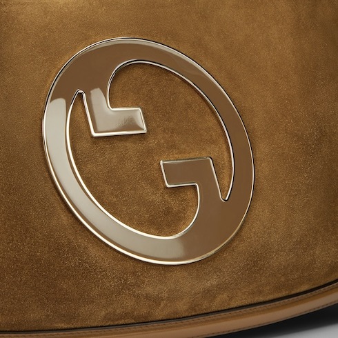 Gucci Large Blondie Handbag In Brown