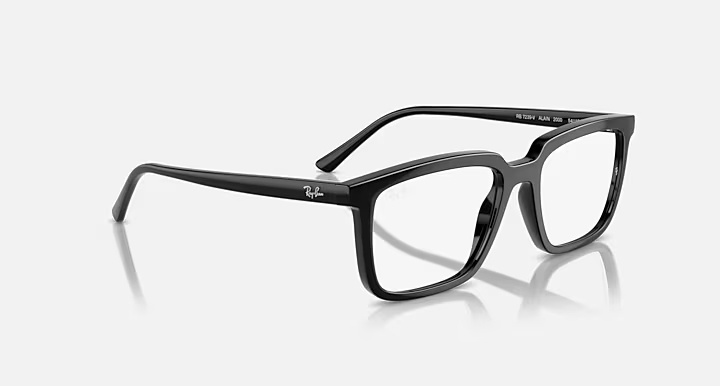 Ray Ban Alain Rectangle-frame Glasses In Black