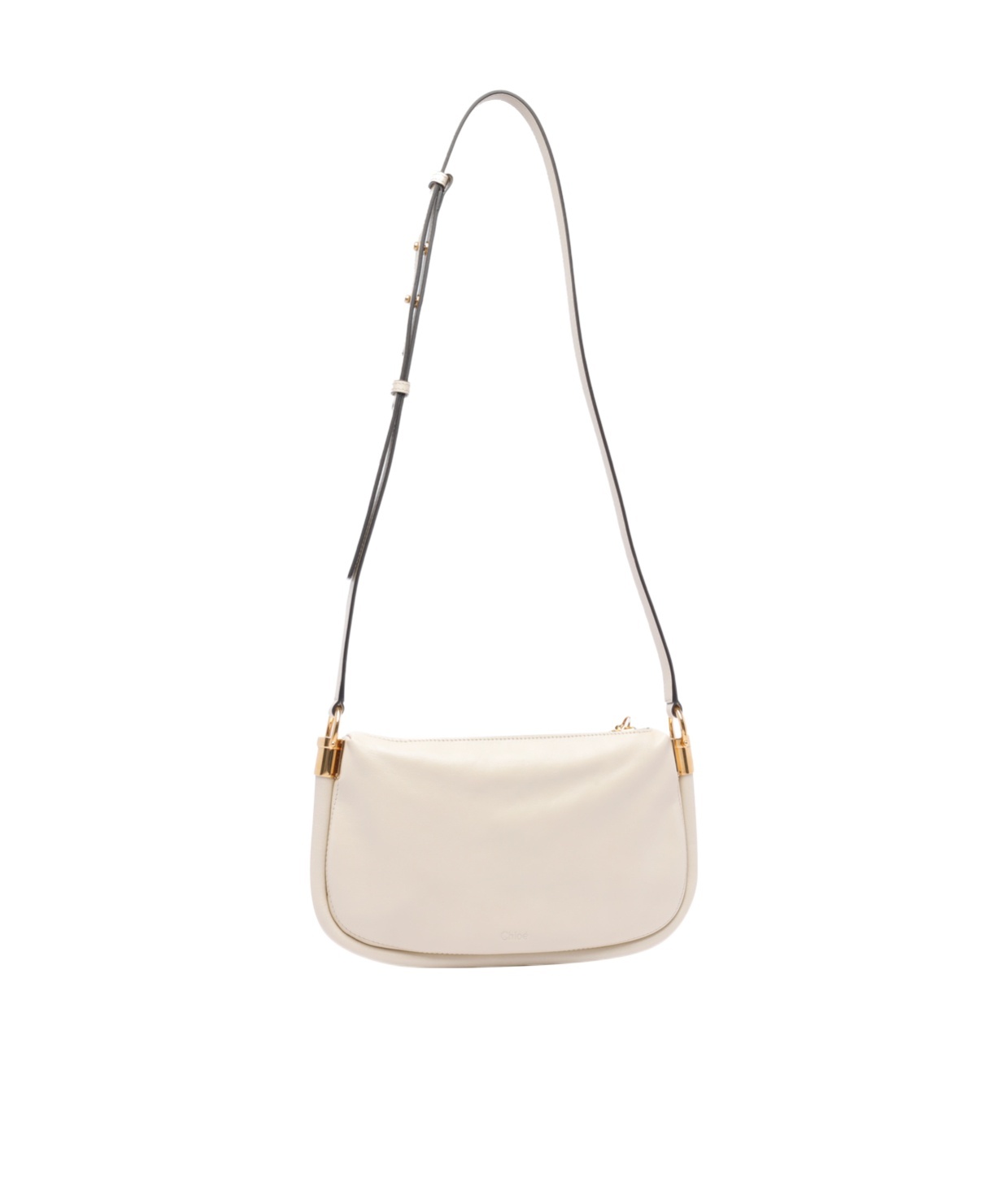 Chloé Mini Paraty 24 Shoulder Bag In Nude