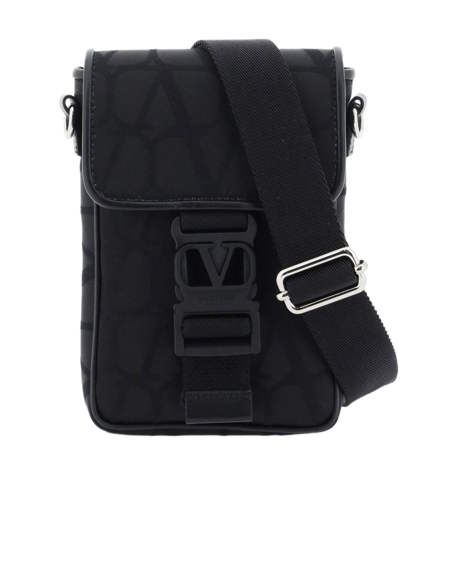 Valentino Toile Iconographe-print Messenger Bag In Black