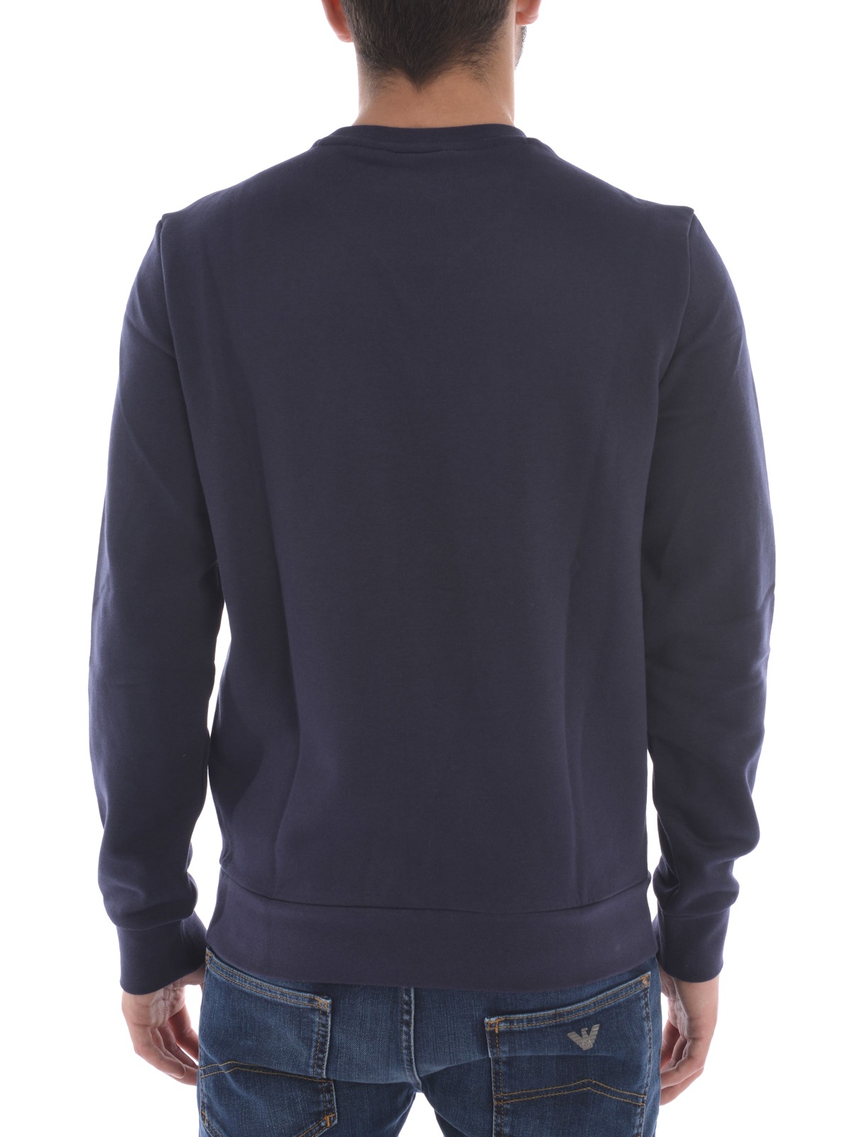 Armani Jeans Sweatshirt Hoodie In Blue