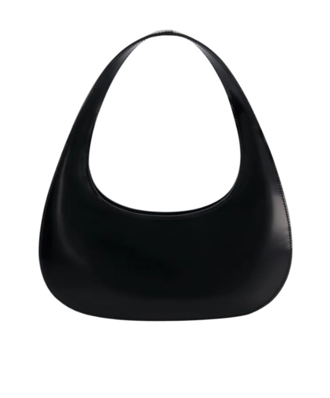 Coperni Slim Swipe Baguette Shoulder Bag In Black