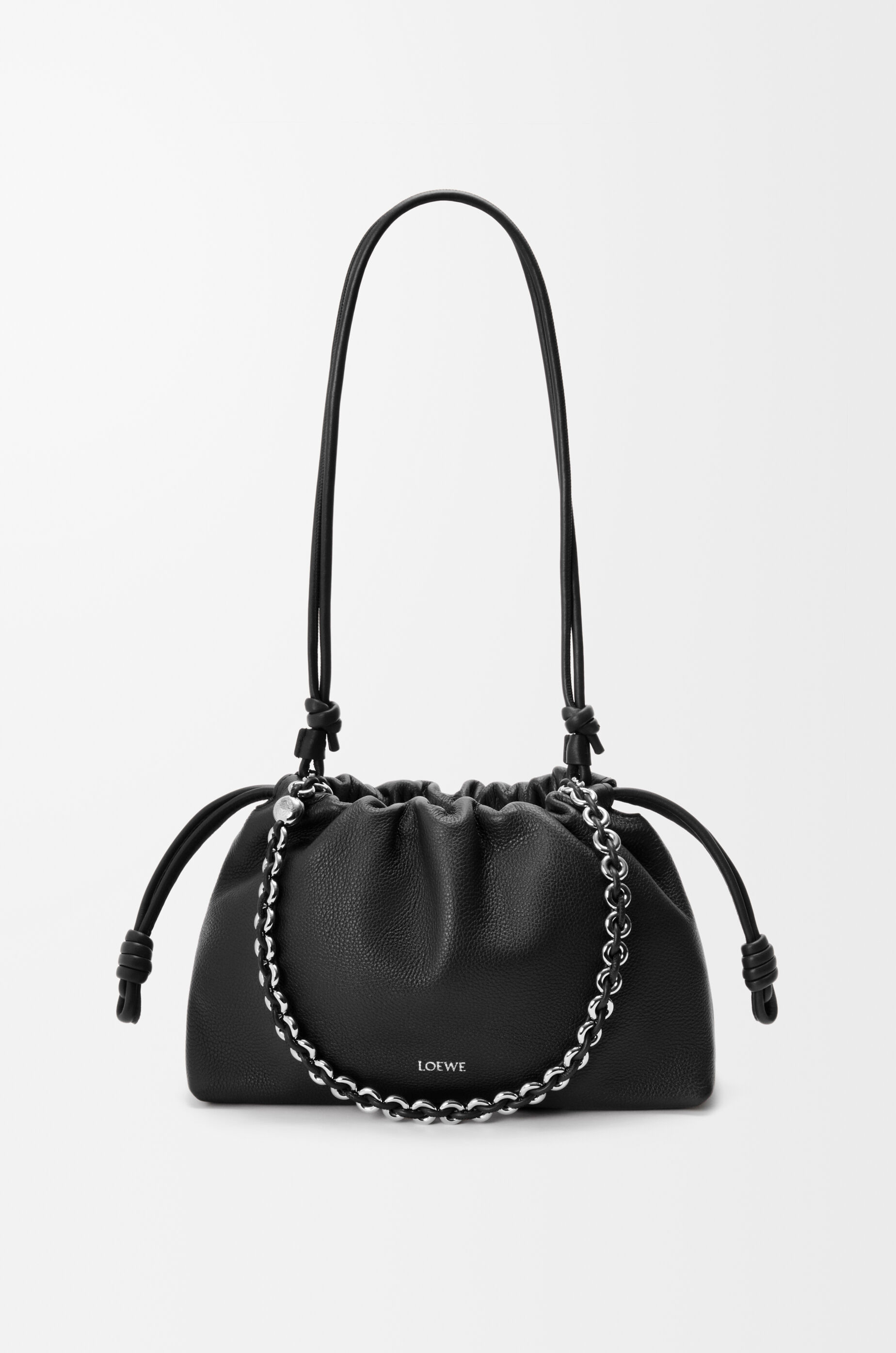 Loewe Medium Flamenco Purse In Fine Grained Calfskin In Black