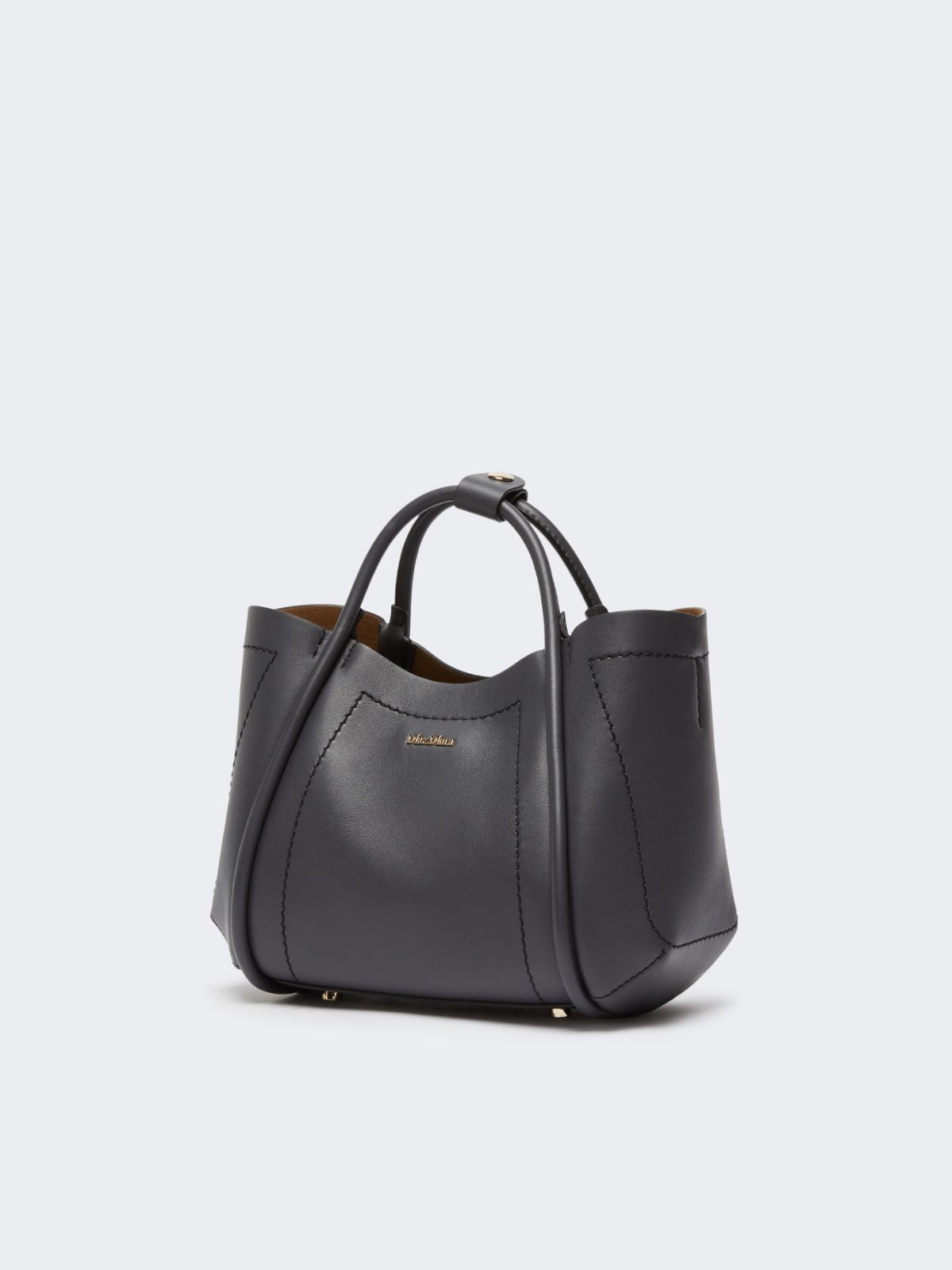 Max Mara Extra Small Marine Shoulder Bag In Black