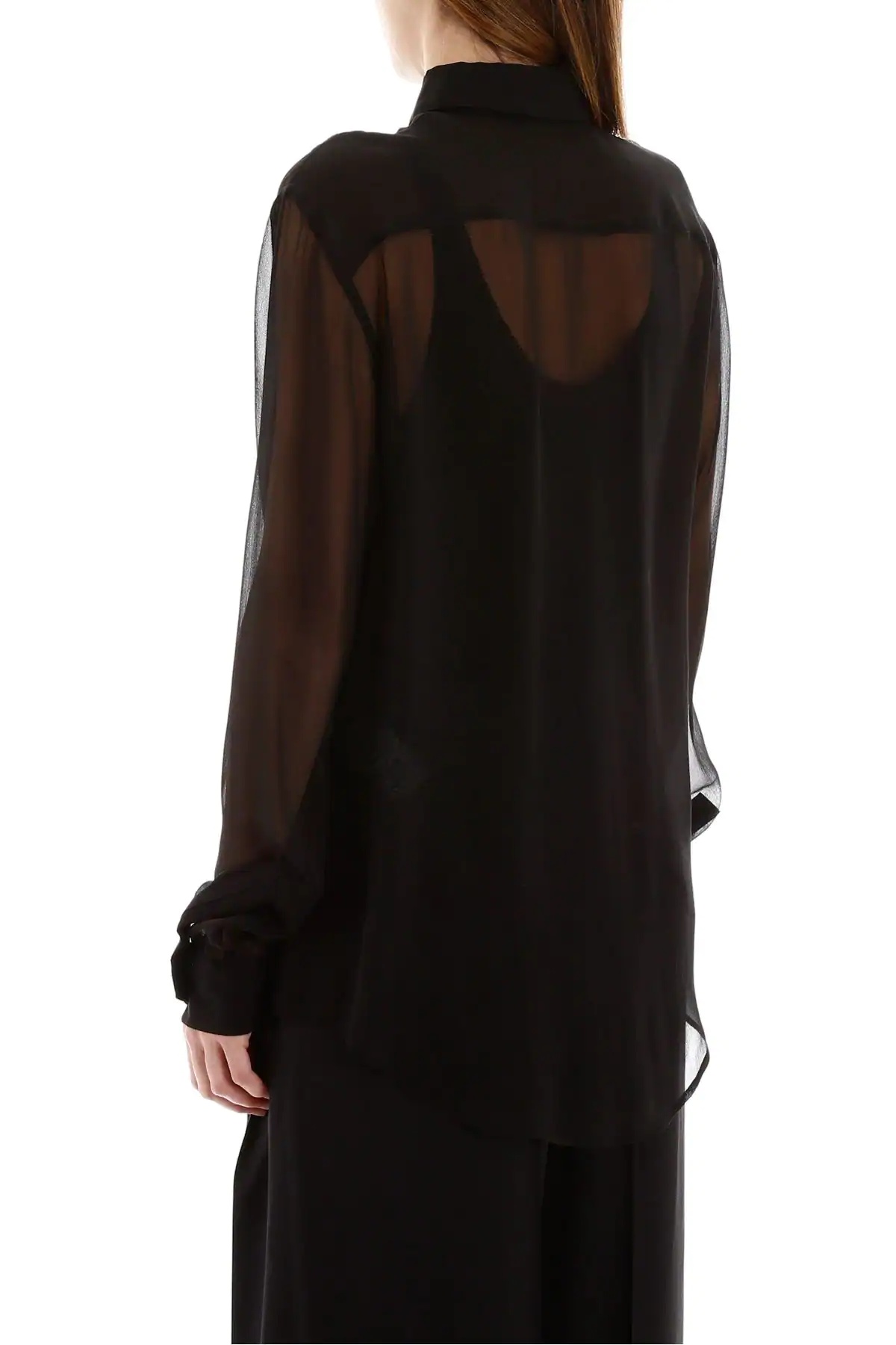 Saint Laurent Straight Shirt In Black