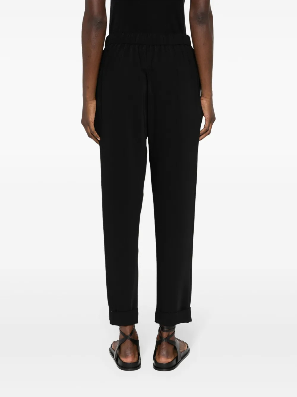 Shop P.a.r.o.s.h Mid-rise Tapered-leg Trousers