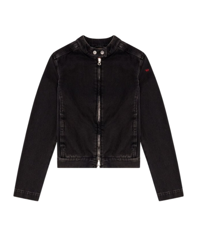 Diesel De-mornin Denim Jacket In Black
