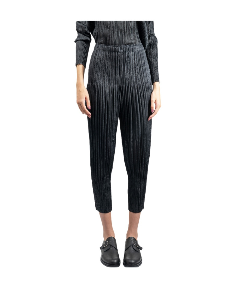 Shop Issey Miyake Thicker Bottoms 2 Plissé Trousers In Black