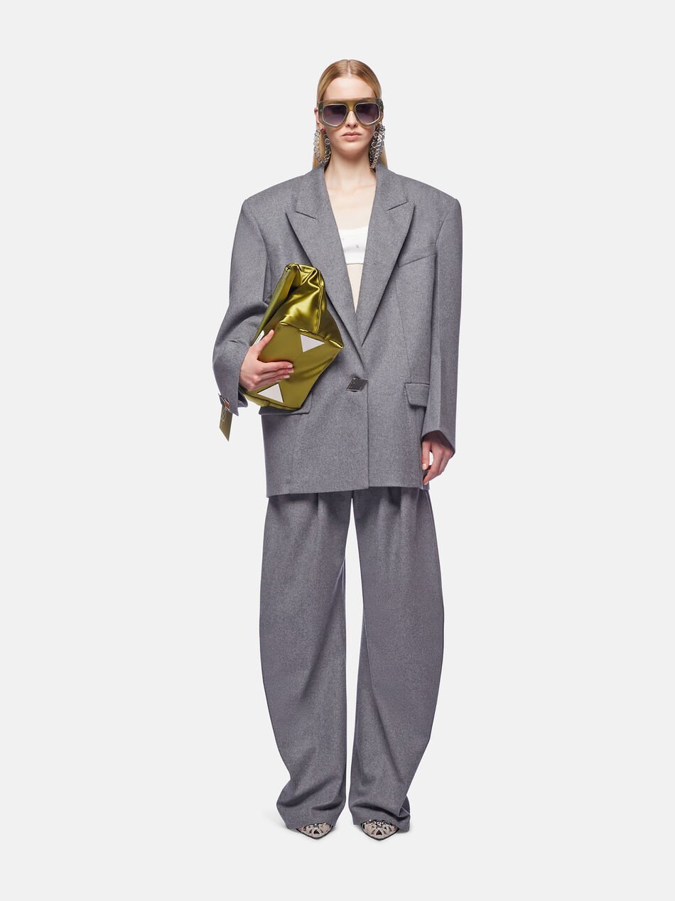 ATTICO SINGLE-BUTTON WOOL-BLEND BLAZER