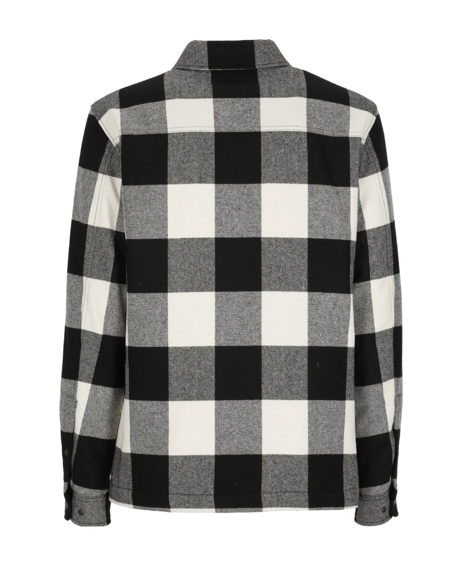 Woolrich Plaid Check-print Shirt Jacket In Black